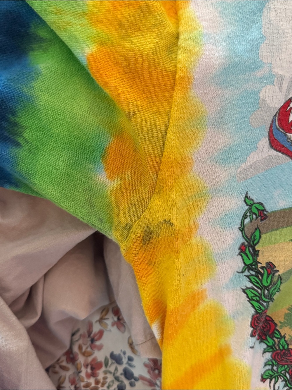 2011 Grateful Dead “The Grateful Skies” tie-dye long sleeve, 22” × 26” - Picture 8 of 9